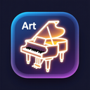 icon_art_piano_glow_effect icon preview