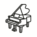 icon_art_piano_outline icon preview