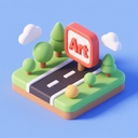 icon_art_road_3d_isometric icon preview