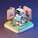 icon_art_robot_3d_isometric icon preview