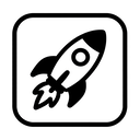 icon_art_rocket_monochrome icon preview