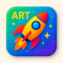 icon_art_rocket_vibrant_colors icon preview