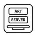 icon_art_server_outline icon preview