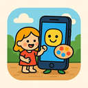 icon_art_smartphone_cartoon icon preview