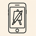 icon_art_smartphone_line_art icon preview