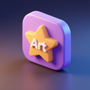 icon_art_star_3d_isometric icon preview