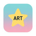 icon_art_star_flat_pastel icon preview