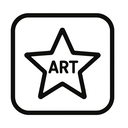 icon_art_star_monochrome icon preview