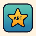 icon_art_star_vector icon preview