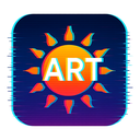 icon_art_sun_digital_glitch icon preview