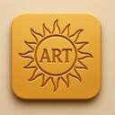 icon_art_sun_embossed icon preview