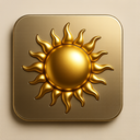 icon_art_sun_metallic icon preview