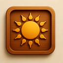 icon_art_sun_wooden icon preview