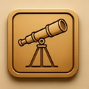 icon_art_telescope_embossed icon preview