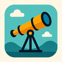 icon_art_telescope_flat_design icon preview