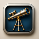 icon_art_telescope_metallic icon preview
