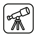 icon_art_telescope_minimal_outline icon preview