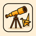 icon_art_telescope_origami icon preview
