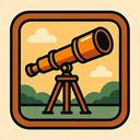icon_art_telescope_retro icon preview