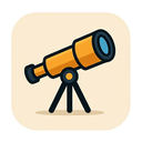 icon_art_telescope_rounded icon preview