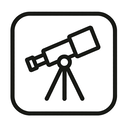 icon_art_telescope_simplified icon preview