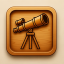 icon_art_telescope_wooden icon preview