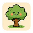 icon_art_tree_cartoon icon preview