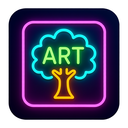 icon_art_tree_neon icon preview