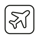 icon_business_airplane_minimal_outline icon preview
