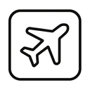 icon_business_airplane_monochrome icon preview