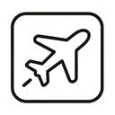 icon_business_airplane_outline icon preview