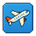 icon_business_airplane_pixel_art icon preview