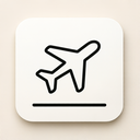 icon_business_airplane_thin icon preview