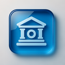 icon_business_bank_glassy icon preview