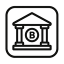 icon_business_bank_monochrome icon preview