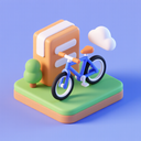 icon_business_bicycle_3d_isometric icon preview
