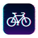 icon_business_bicycle_digital_glitch icon preview
