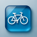 icon_business_bicycle_glassy icon preview