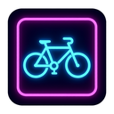 icon_business_bicycle_neon icon preview