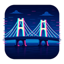icon_business_bridge_digital_glitch icon preview