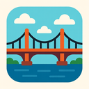 icon_business_bridge_flat_design icon preview