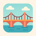 icon_business_bridge_flat_pastel icon preview