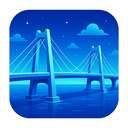 icon_business_bridge_futuristic icon preview
