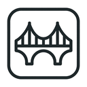 icon_business_bridge_geometric icon preview