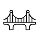 icon_business_bridge_minimal_outline icon preview