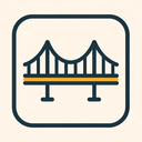 icon_business_bridge_thin icon preview