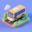 icon_business_bus_3d_isometric icon preview