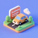 icon_business_car_3d_isometric icon preview