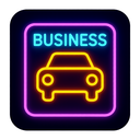 icon_business_car_neon icon preview