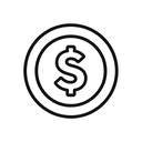 icon_business_coin_minimal_outline icon preview